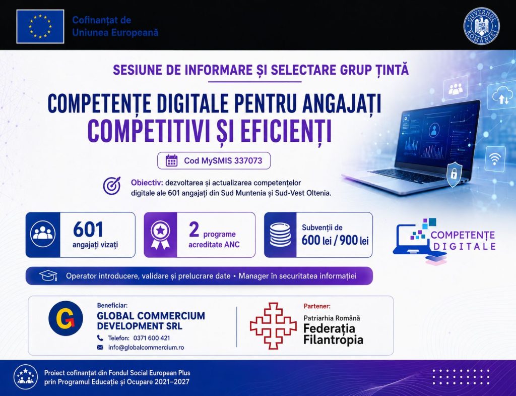 „Competente Digitale pentru Angajati Competitivi si Eficienti” ID 337073