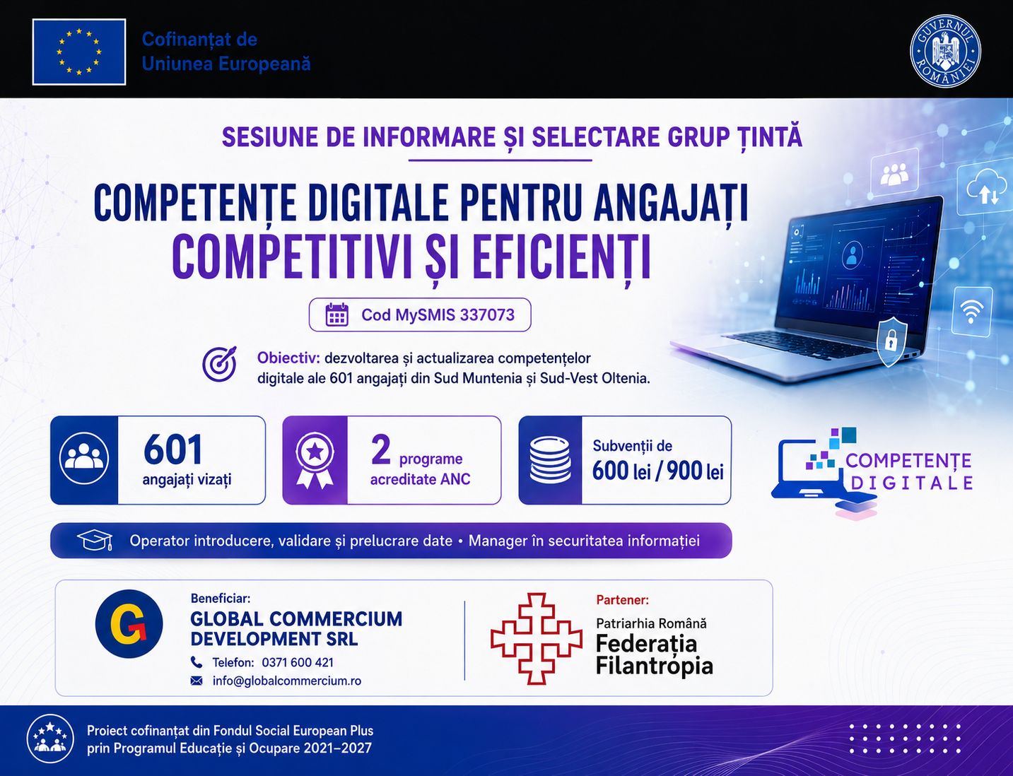 „Competente Digitale pentru Angajati Competitivi si Eficienti” ID 337073